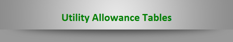 Utility Allowance Tables